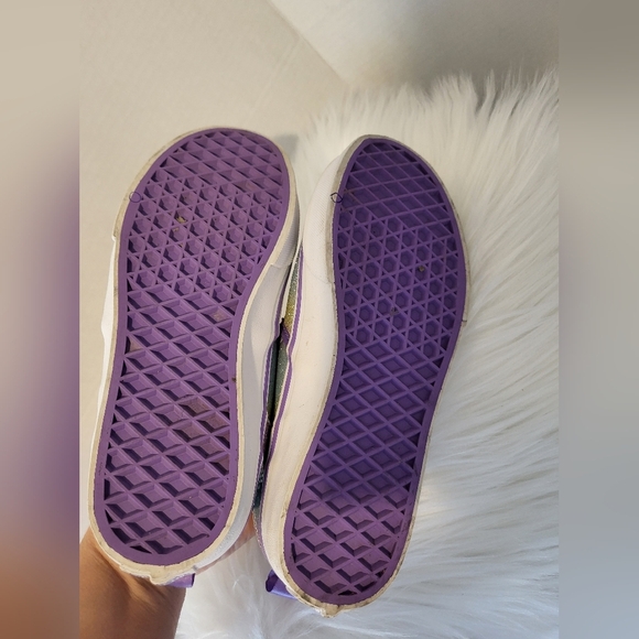 Vans Kids Glitter Slip-On Shoes - Multicolor, Size 4 - Picture 8 of 8